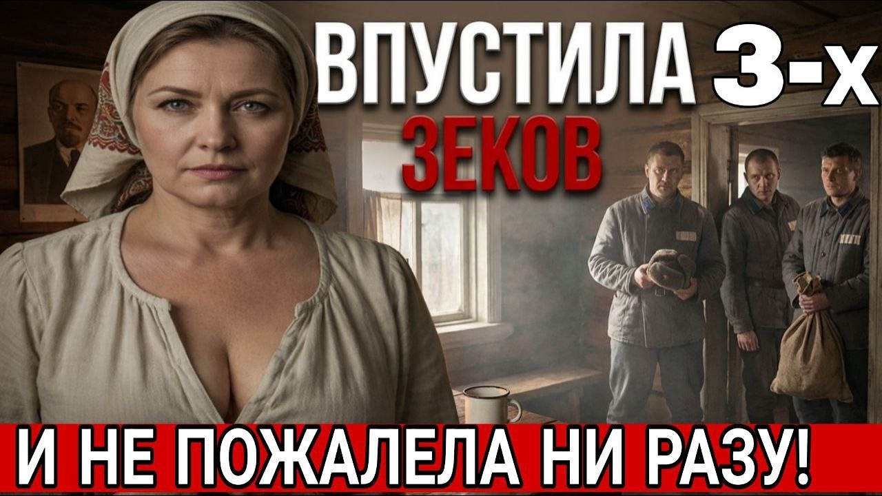ВДОВА ОТКРЫЛА ДВЕРЬ ТРОИМ ЗЕКАМ. Деревня отвернулась, А Она НЕ ПОЖАЛЕЛА ни разу