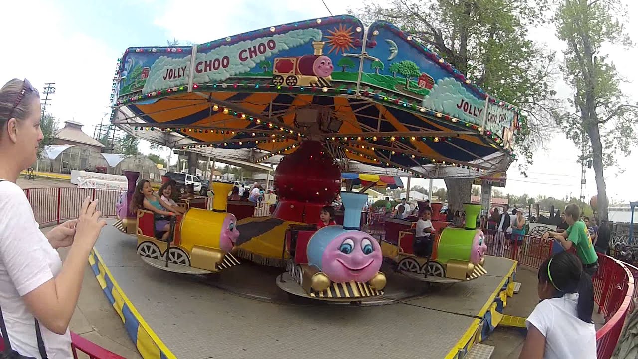 Jolly Choo Choo Kids Ride at Lakeside Amusement Park, CO - YouTube