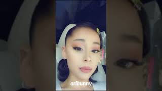 Ariana Grande singing in her car | Instagram Stories 25-06-21