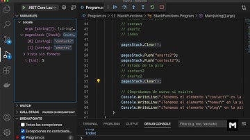 Estructuras de datos - Stack (Pilas) - Clear() - Explicación y ejemplos sencillos