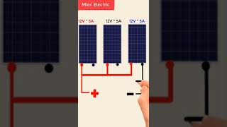 connecting solar panels in parallel #shorts
