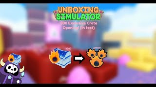 I opened 300 exclusive crates in Unboxing Simulator!