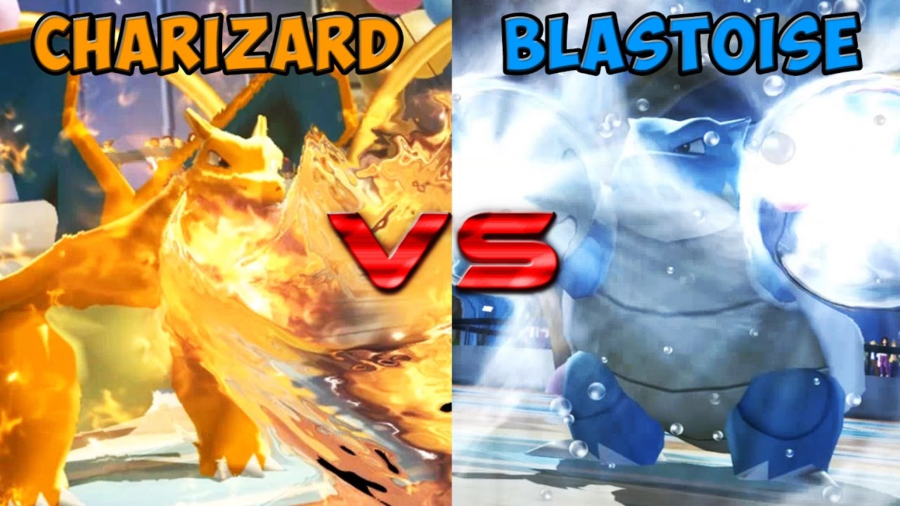 blastoise vs charizard full battle