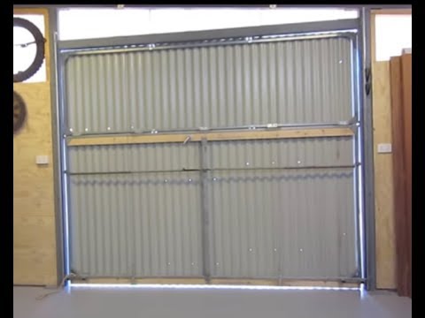 Hangar Style Bifold Door 4 Made By J D Youtube