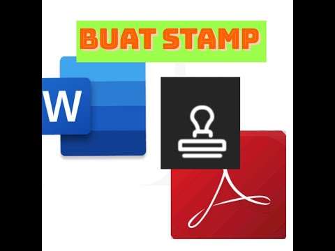 CARA SENANG BUAT COP STAMP SENDIRI (GUNA WORD DAN ADOBE JE)