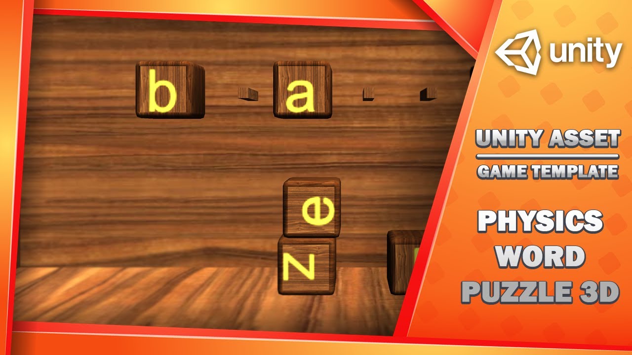 Physics Word Puzzle 3D - Free Game Template, video preview 4