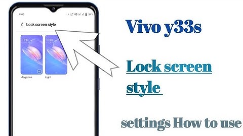 Vivo y33s Lock screen style settings hidden features || How to use