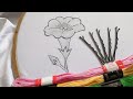 Hand Embroidery flower design trick with Hair pin .Very Easy Hand Embroidery Flower design idea 2020