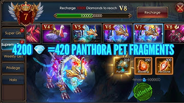 Legacy of Discord - NEW INSANE SUPREME VIP PACKS 420 PANTHORA FRAGS FOR 4200 DIAMONDS! (5MIL BOOST)