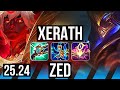 XERATH vs ZED (MID) | KR Master | 25.24