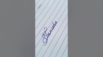 Tanisha beautiful name writing #short #name #calligraphy #youtubeshorts