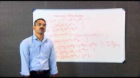 NUMERICAL DIFFERENTIATION   Part 2
