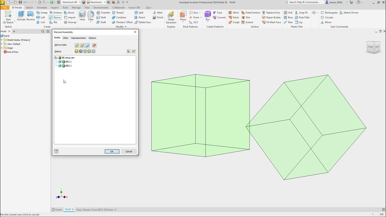 Inventor 2024 What's New Oriented minimum bounding box YouTube