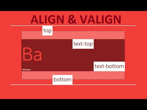 ALING V-ALIGN AND BGCOLOR ATTRIBUTES