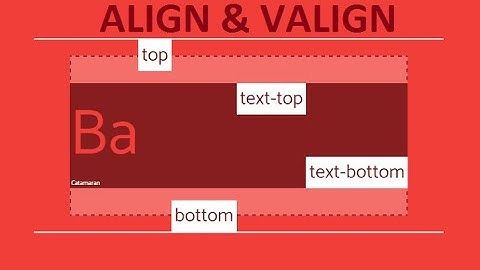 ALING V-ALIGN AND BGCOLOR ATTRIBUTES