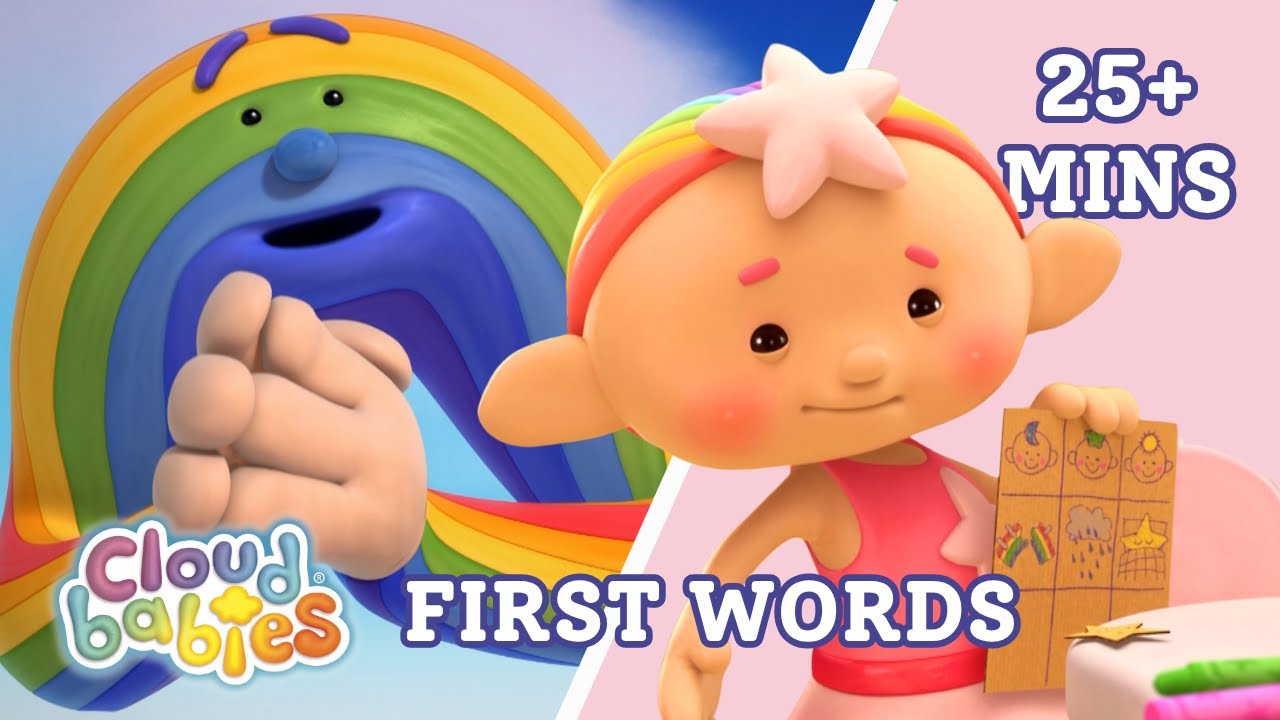 Baby Learning with the Cloudbabies 🎓 Educational Videos for Toddlers | First Words with Context