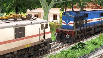 WDM3D Rescue WAP7 SHATABDI EXPRESS | BUMPY RAILROAD | Train Simulator | Railworks 3 | NTG GAMING