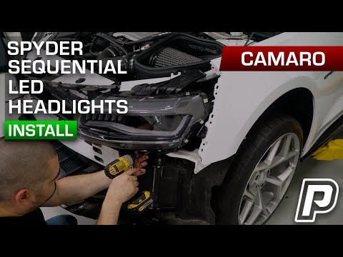 2016-2018 Camaro Spyder Headlight - Phastek Install