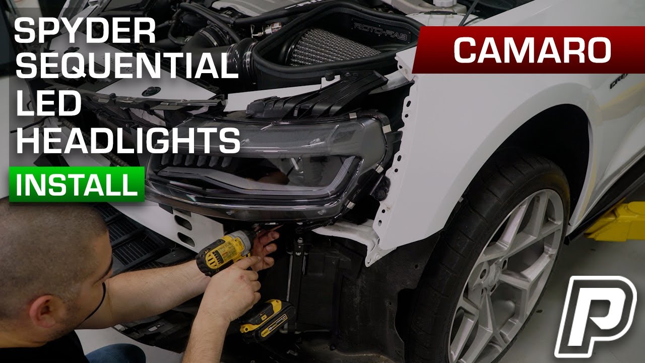 2016-2018 Camaro Spyder Headlight - Phastek Install