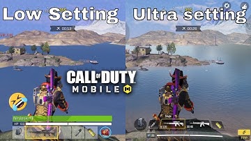 Call Of Duty Mobile (BATTLE ROYALE) - GRAPHICS COMPARISON LOW VS ULTRA SETTING