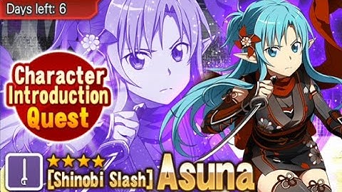 SAO Memory Defrag Shinobi Slash Asuna