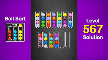 Ball Sort Puzzle Solution Level 567