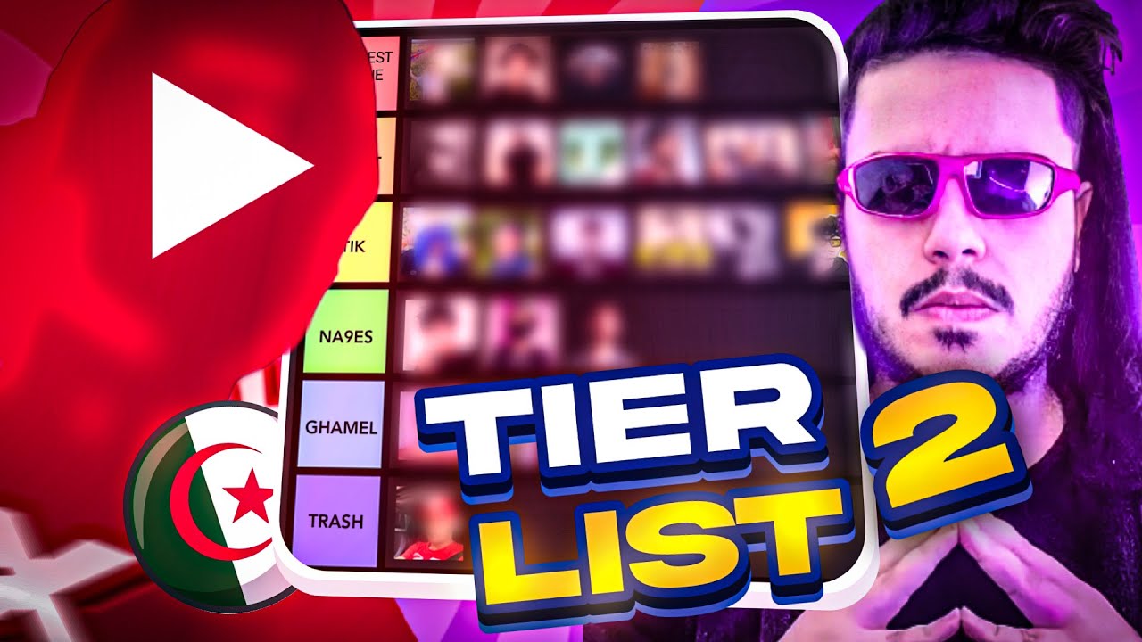 ALGERIAN YOUTUBERS TIER LIST - Part 2