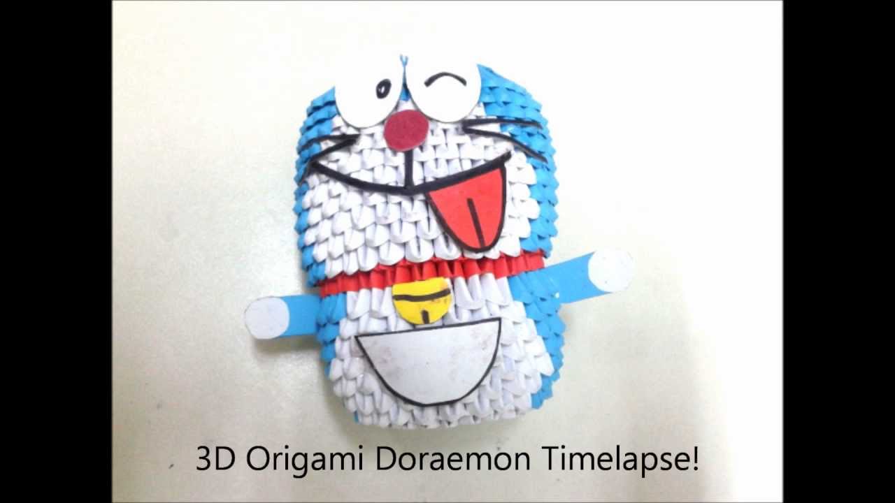  3D  Origami  Doraemon  Timelapse YouTube