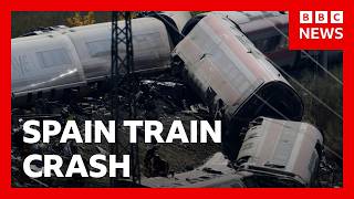 Two trains collide south of Madrid in Spain | BBC News