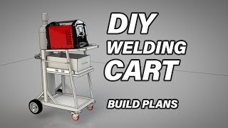 GARAGE Built WELDING CART DIY 2020 Setup (A Beginner Fabrication Project)