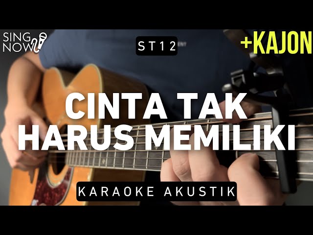 Cinta Tak Harus Memiliki - ST 12 (Karaoke Akustik) class=