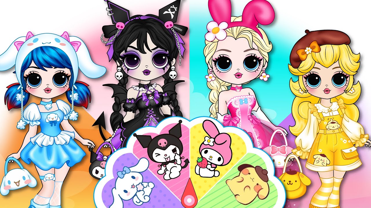 Приготовьтесь к самому грандиозному модному челленджу Sanrio для принцесс Disney и среды