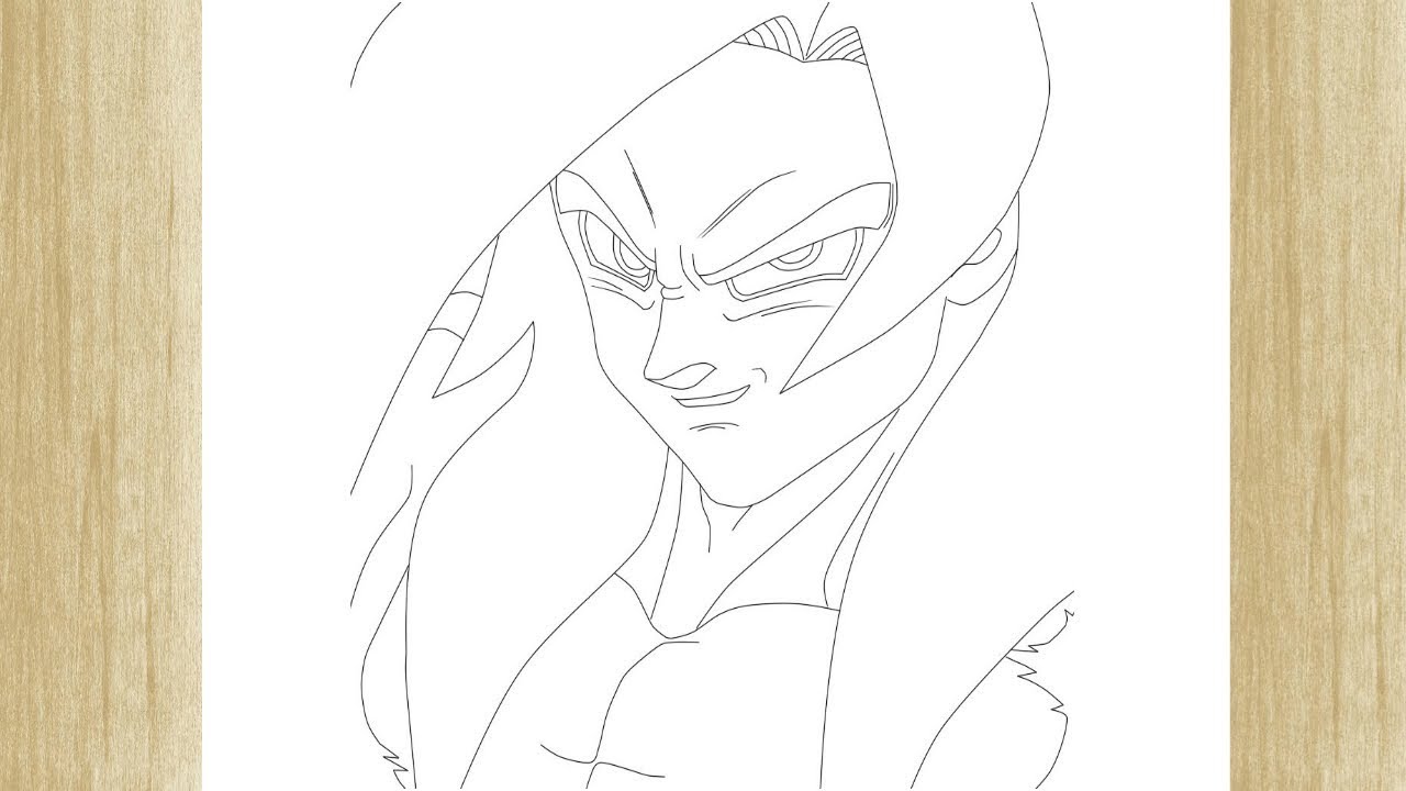 Como desenhar Goku SSJ4 Passo a passo - How To Draw Goku SSJ4