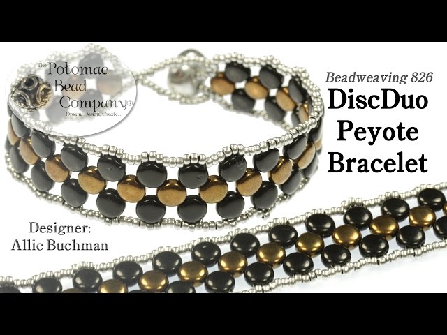 Diagonal Tile Bracelet- DIY Jewelry Making Tutorial by PotomacBeads 