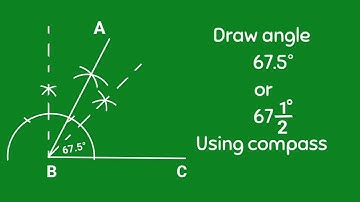 Draw angle of 67.5° using compass. @SHSIRCLASSES .