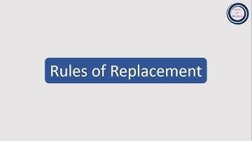 Formal proof of Validity: Rules of Replacement