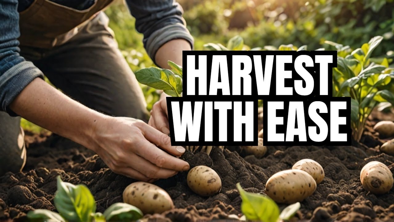 How To Harvest Potatoes Effortlessly with the No Dig Method - YouTube
