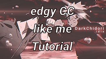 Edgy CC Tutorial Like Me  // Alight Motion Tutorial