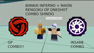 BANKAI INFERNO   RAION RENGOKU OP ONESHOT COMBO | Shindo Life Roblox