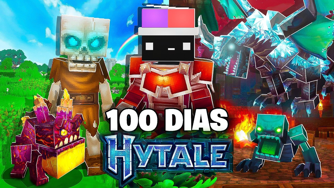 Sobreviví 100 Días en HYTALE Sin Morir