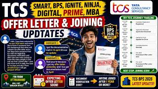 TCS Started Sending Offer & Joining Letter to All Pending Smart Ignite, MBA BPS, Ninja Digital Prime