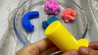 Satisfying video: Collecting slime colors and mixing them together