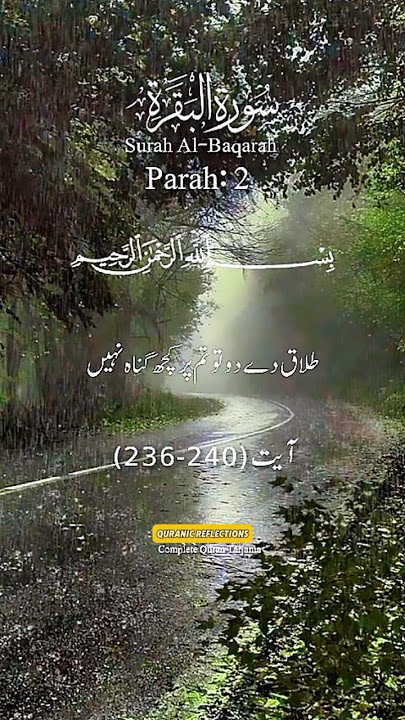 Surah Al Baqarah Ayat 236-240 #quran #qurantranslation #surahalbaqarah