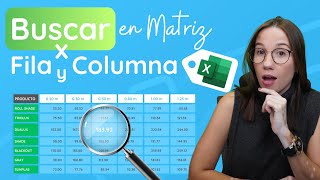 BUSCAR por FILA y COLUMNA en una MATRIZ en EXCEL.