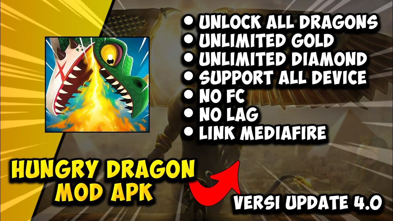 HUNGRY DRAGON MOD APK || ( NO PASSWORD ) VERSION UPDATE 4.0