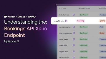 Ep 3- Understanding the Bookings API Xano Endpoint | Booking Management System with WWX