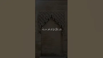 و م ن ي ت ق الل ه ي ج ع ل ل ه م خ ر ج ا احمد العجمي 