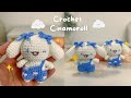 How To Crochet Cinamoroll Keychain Cute Amigurumi Tutorial Step By Step 