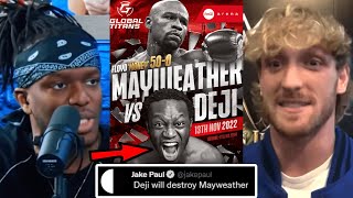 INTERNET REACTION to Deji vs Floyd Mayweather