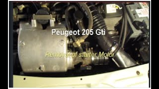 Peugeot 205 GTI Starter Motor and Radiator
